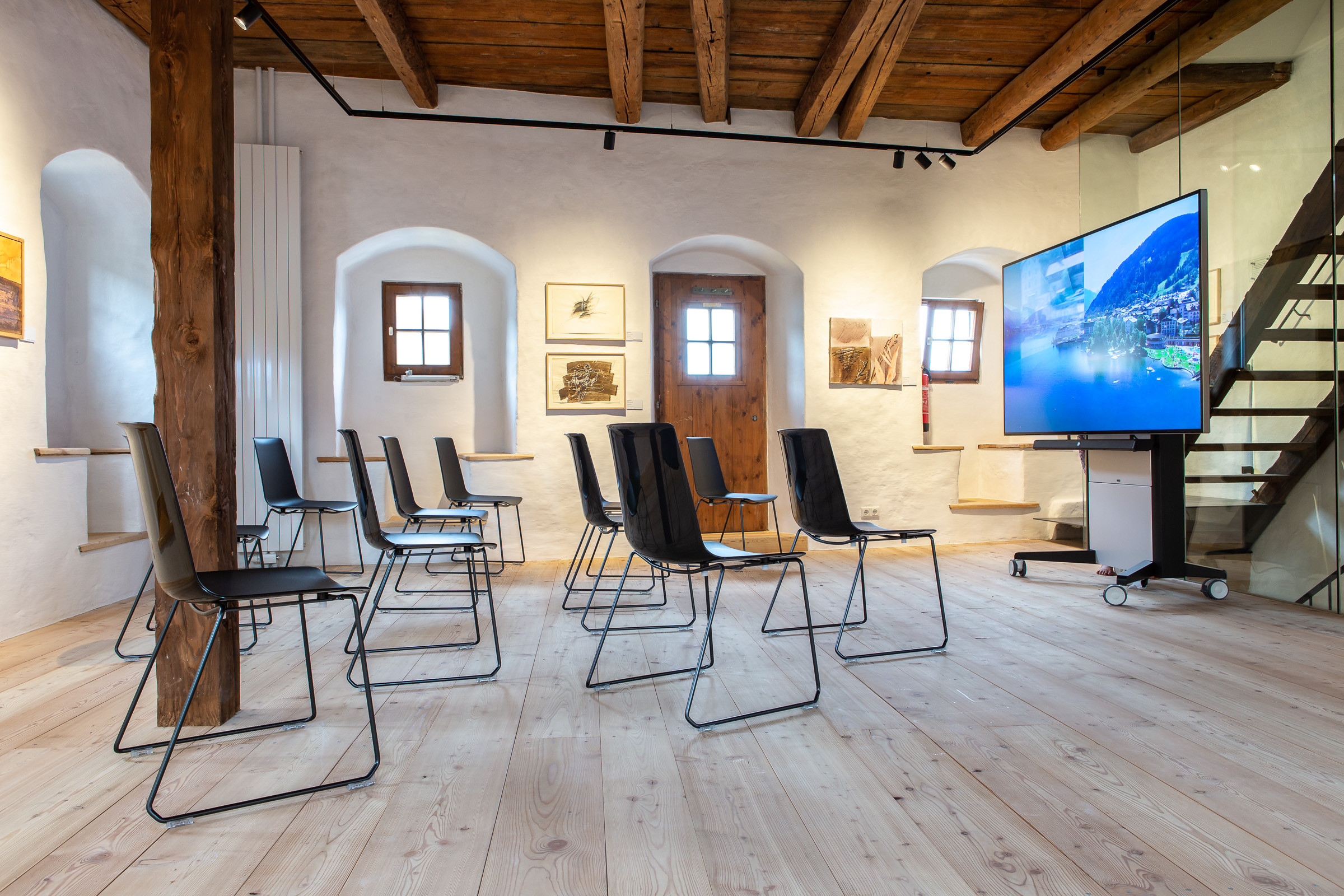 Gemauerte Fenstersitze im Forum Vogtturm